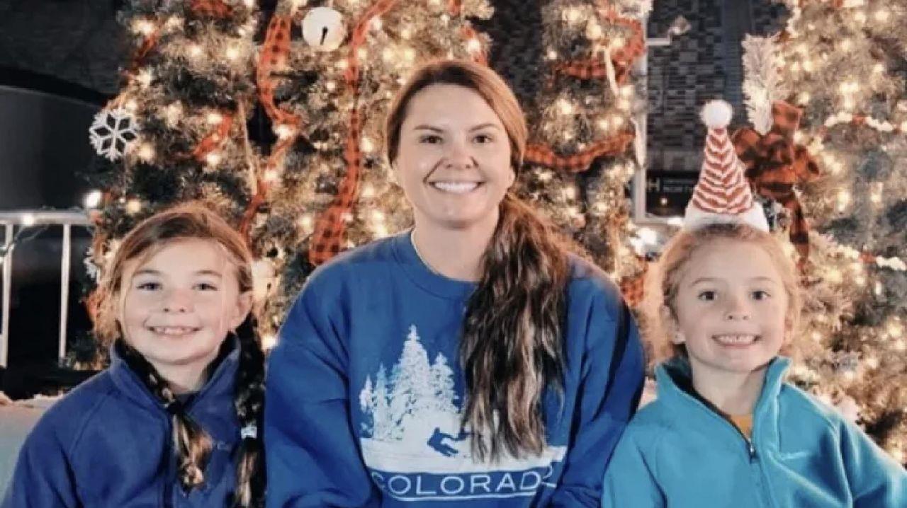 Nicole Blevins is shown with her daughters, Riley, 11, and Maggie ...